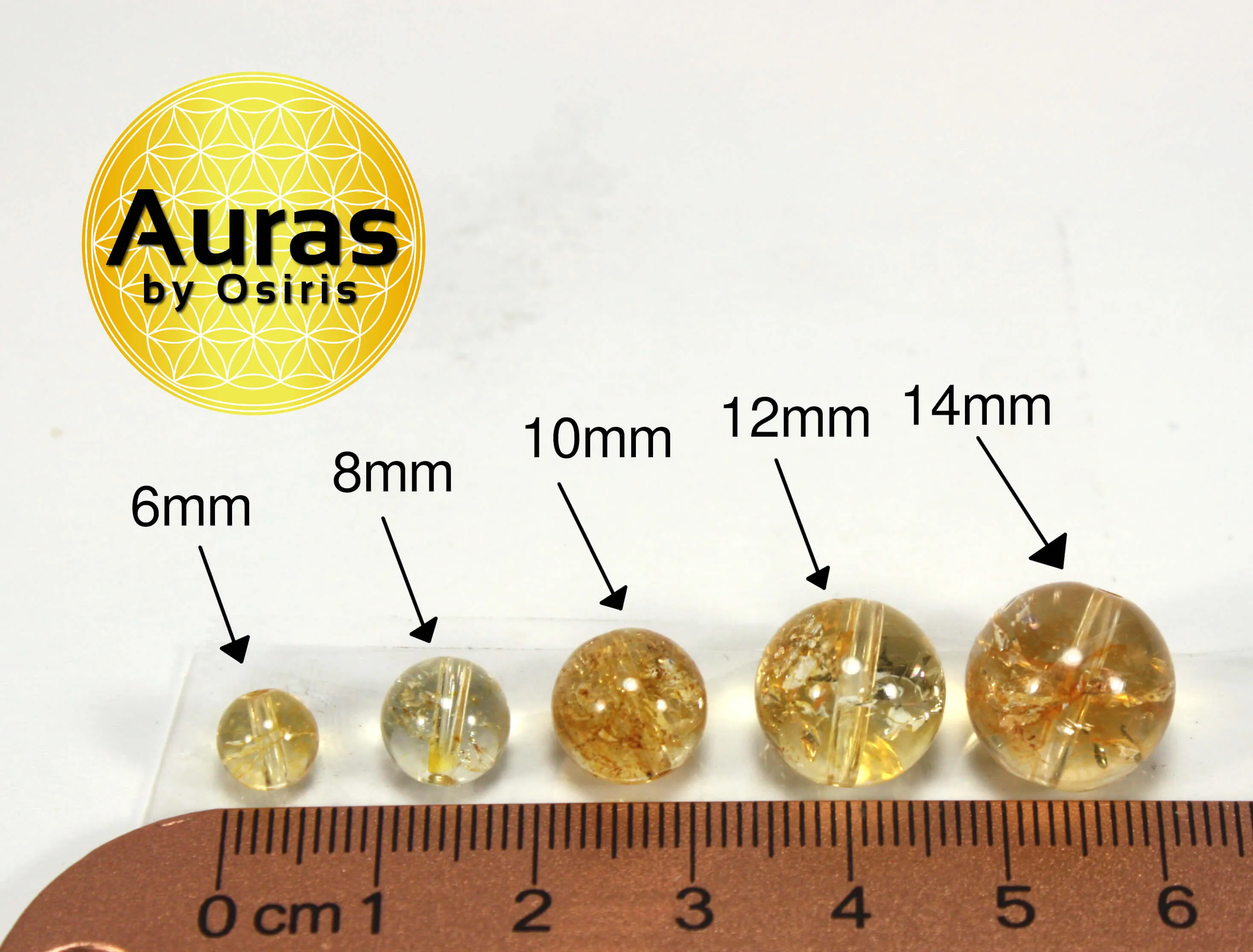 14mm Citrine Necklace