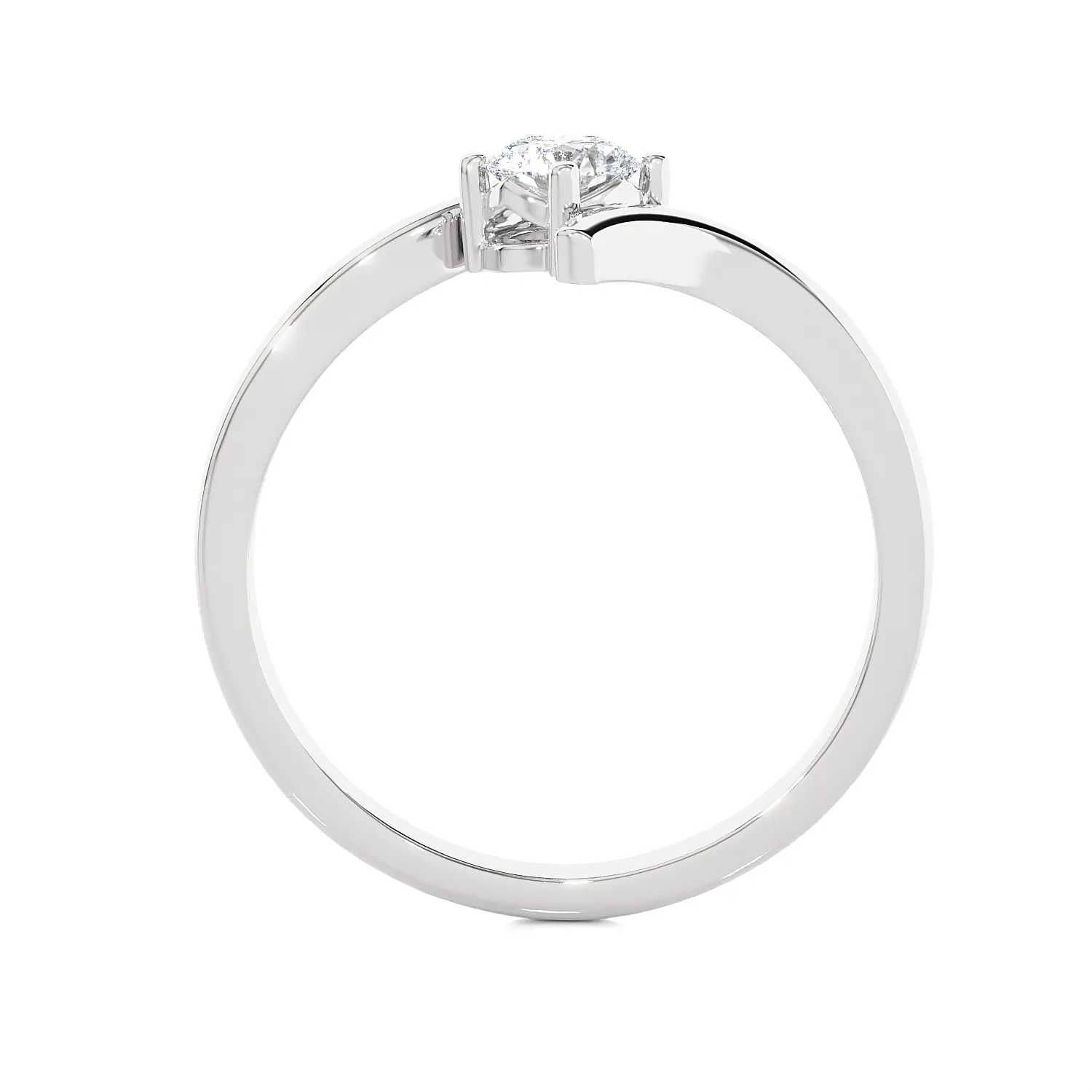 1/5 ctw Round Lab Grown Diamond Solitaire Engagement Ring
