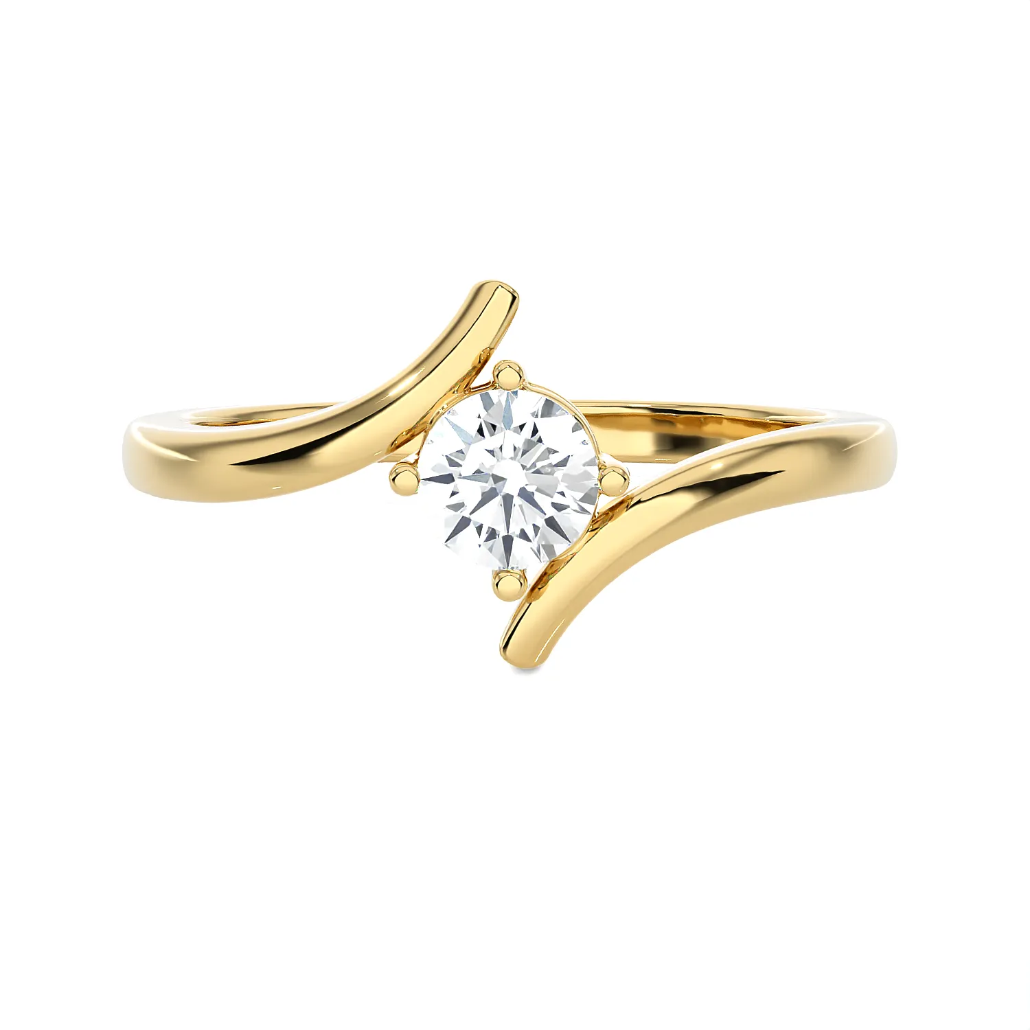 1/5 ctw Round Lab Grown Diamond Solitaire Engagement Ring