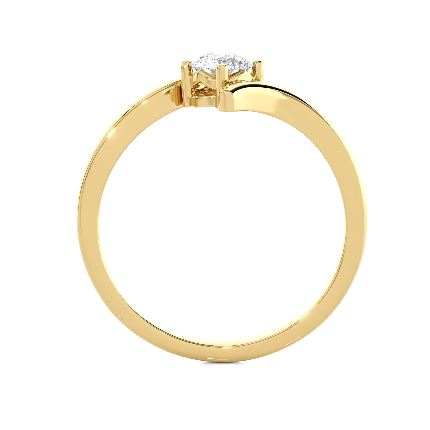 1/5 ctw Round Lab Grown Diamond Solitaire Engagement Ring