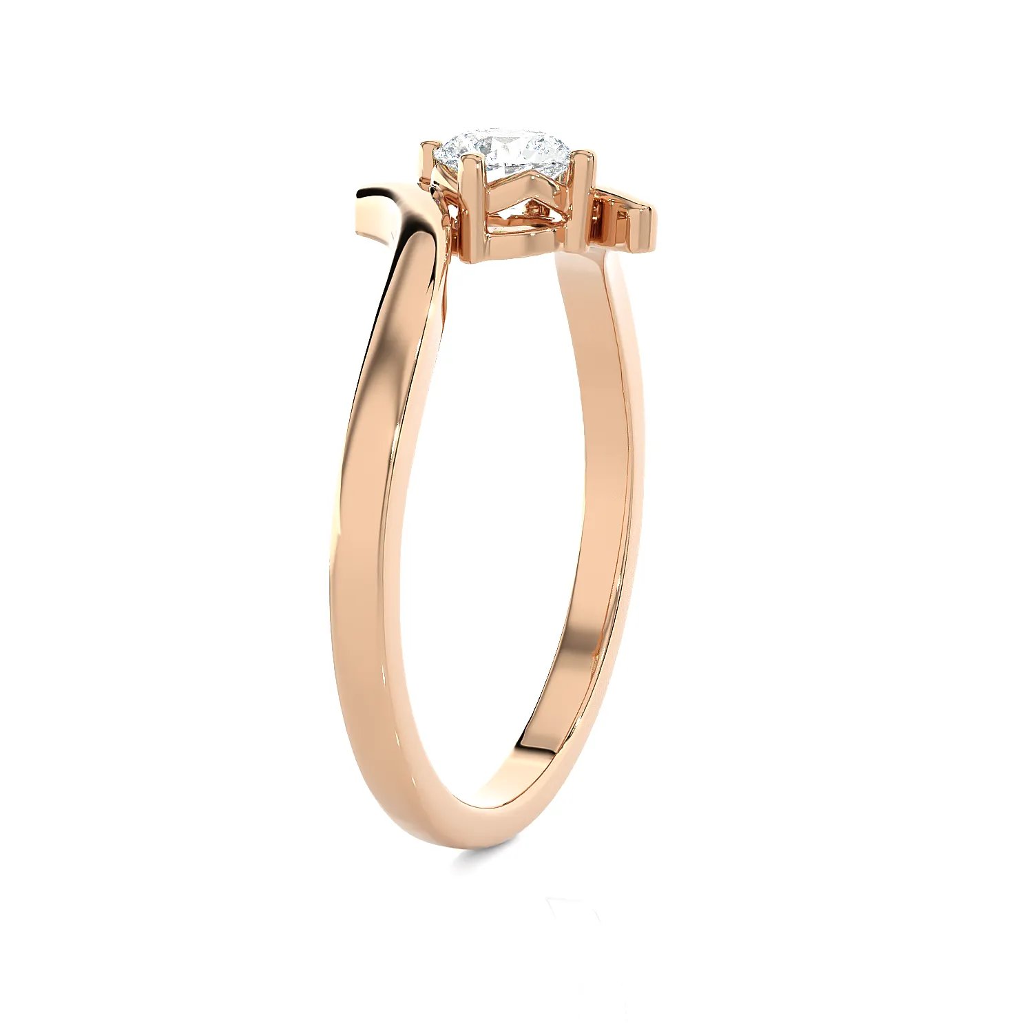 1/5 ctw Round Lab Grown Diamond Solitaire Engagement Ring