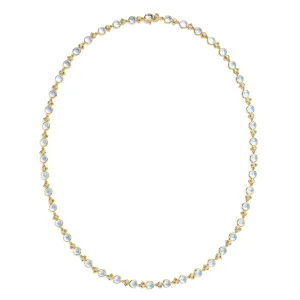 18K Blue Moon River Necklace