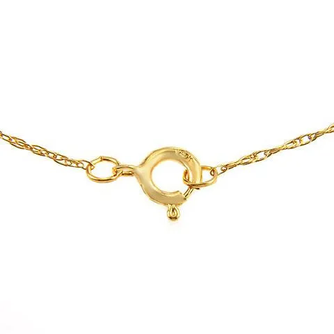 5 Carat 14K Solid Yellow Gold Necklace Natural Citrine Pearl