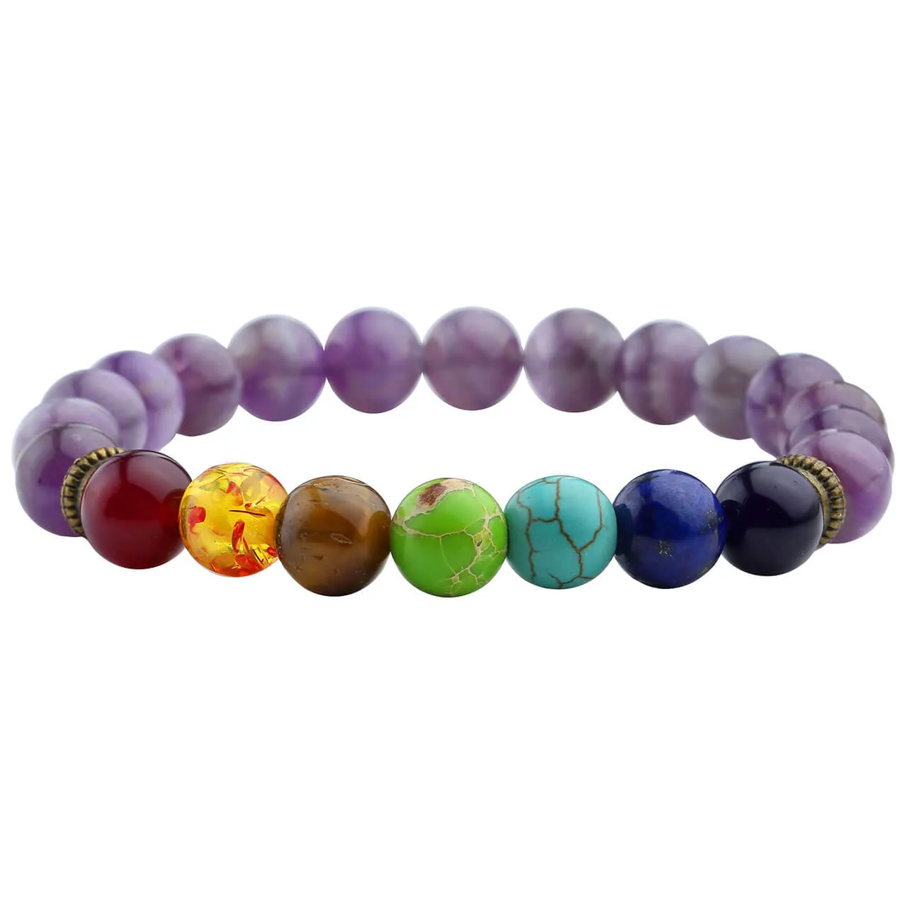 7 Chakra Healing Crystal Reiki Bracelet | Jovivi