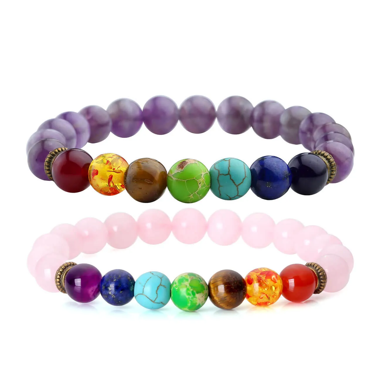 7 Chakra Healing Crystal Reiki Bracelet | Jovivi