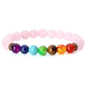 7 Chakra Healing Crystal Reiki Bracelet | Jovivi