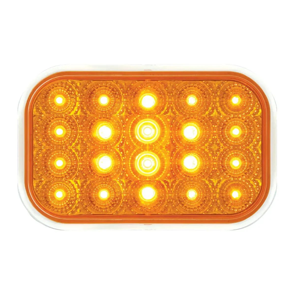 77010BP Rectangular Spyder LED Light (AMBER/AMBER) #77010BP