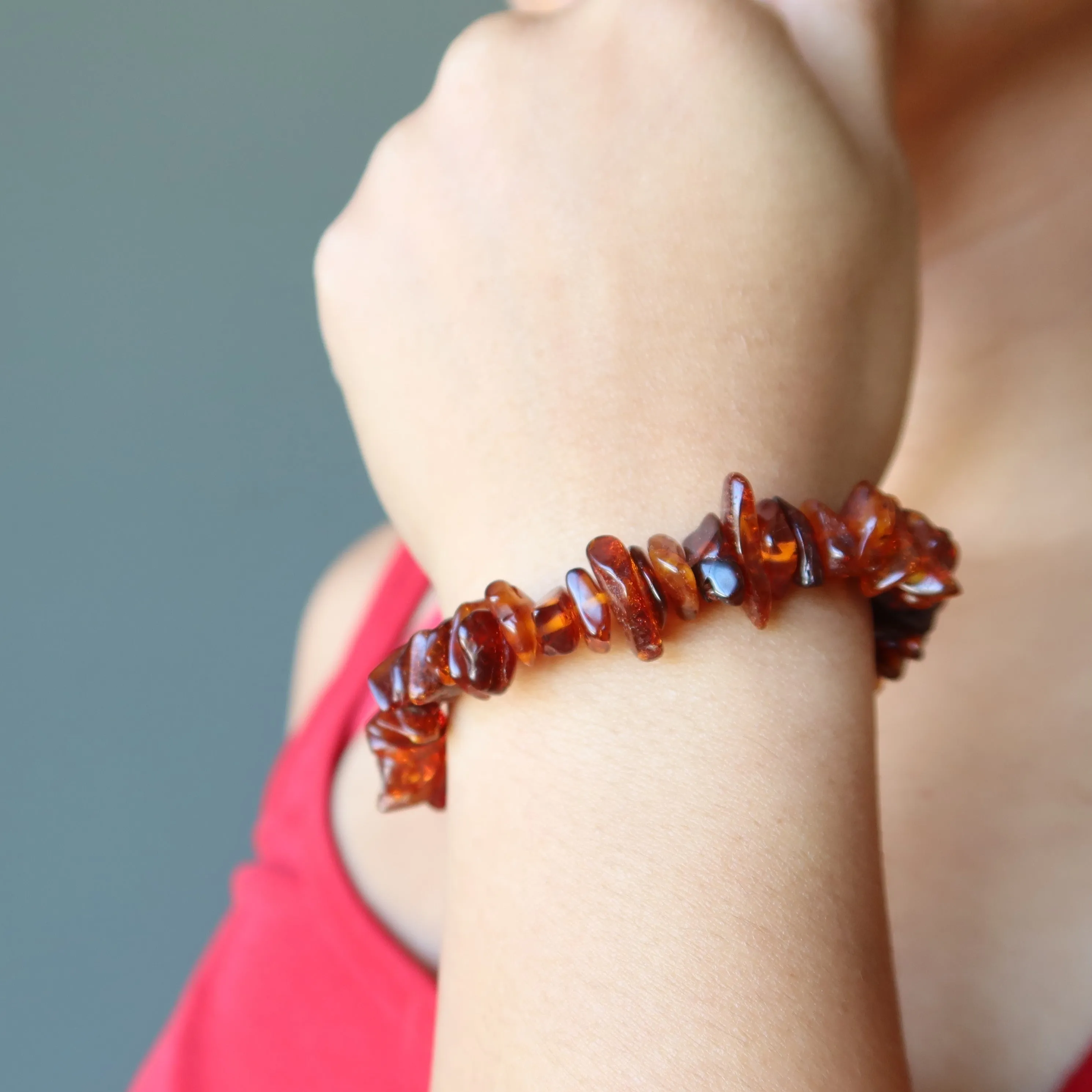 Amber Bracelet Bounty of the Baltic Abundance Crystal Gem