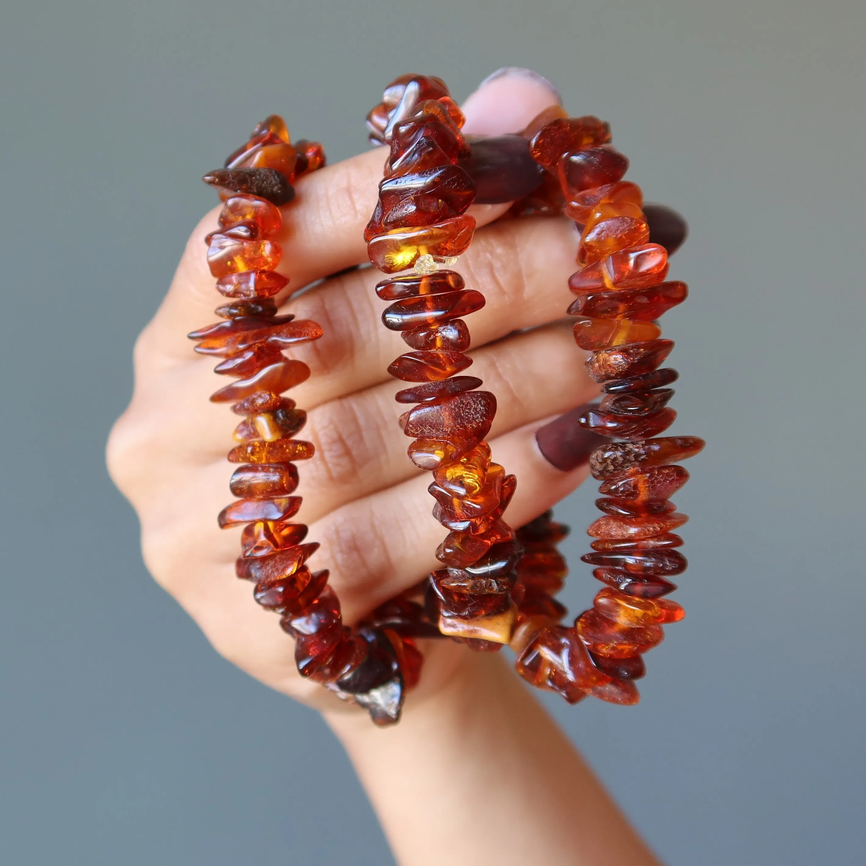 Amber Bracelet Bounty of the Baltic Abundance Crystal Gem