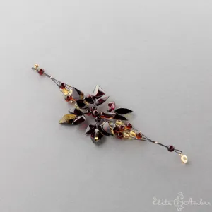 Amber bracelet "Moon flower"