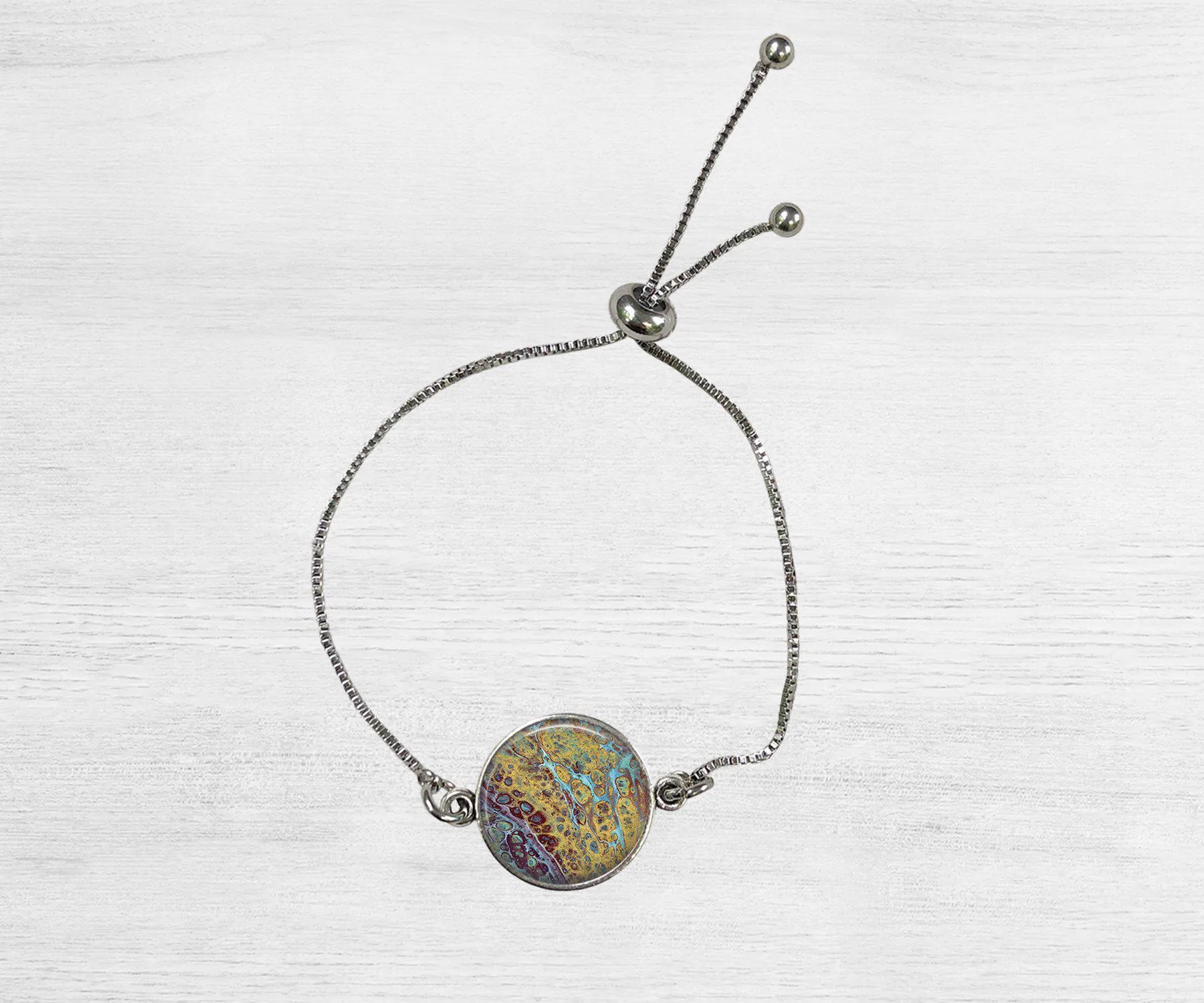 Amber Waves Pendant Bracelet | Handmade Beach Jewelry