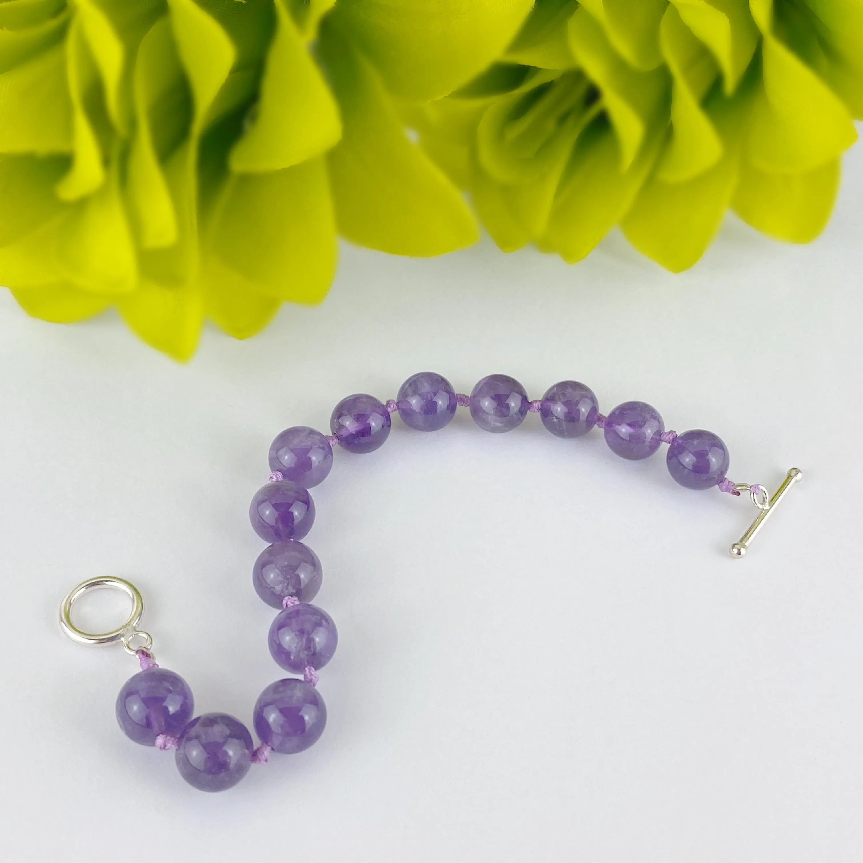 Amethyst Bead Bracelet - VBRC223