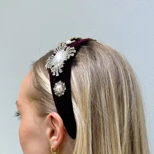 Ariana - Pearl star diadem Grön