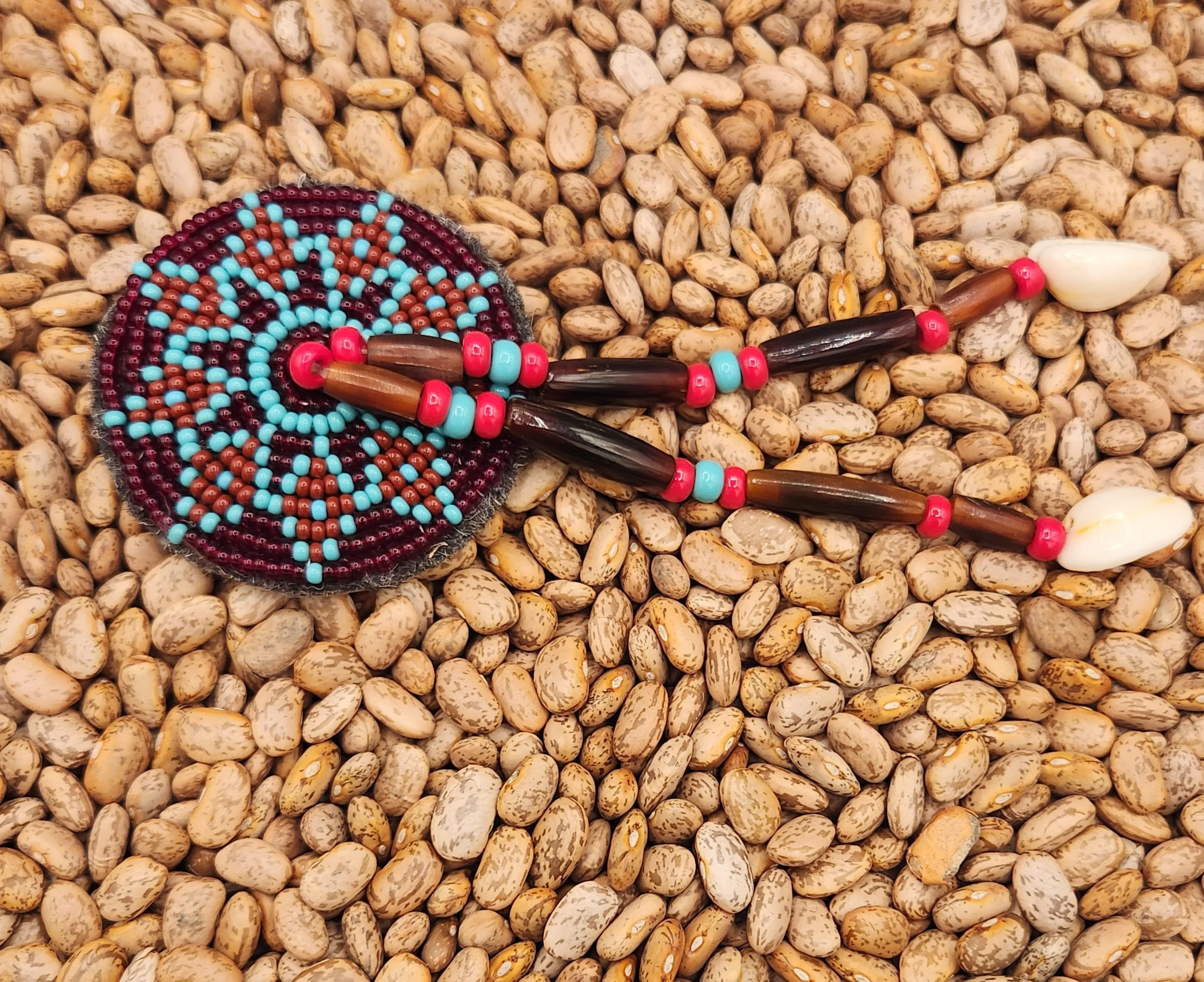 BEADED HAIR BARRETTE- LINDA LEE