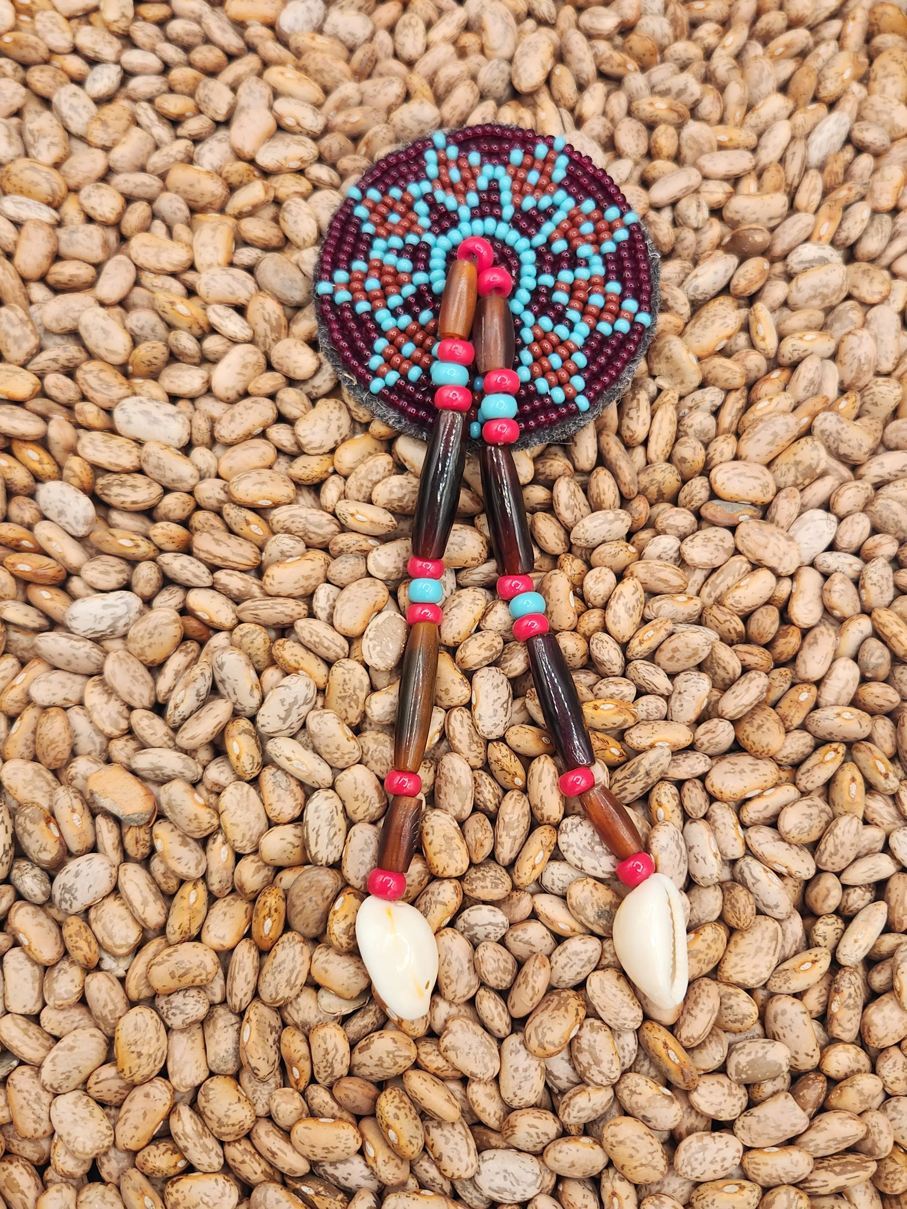 BEADED HAIR BARRETTE- LINDA LEE
