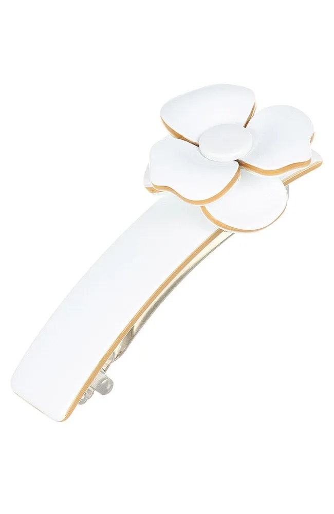 Bellflower Barrette - Latte