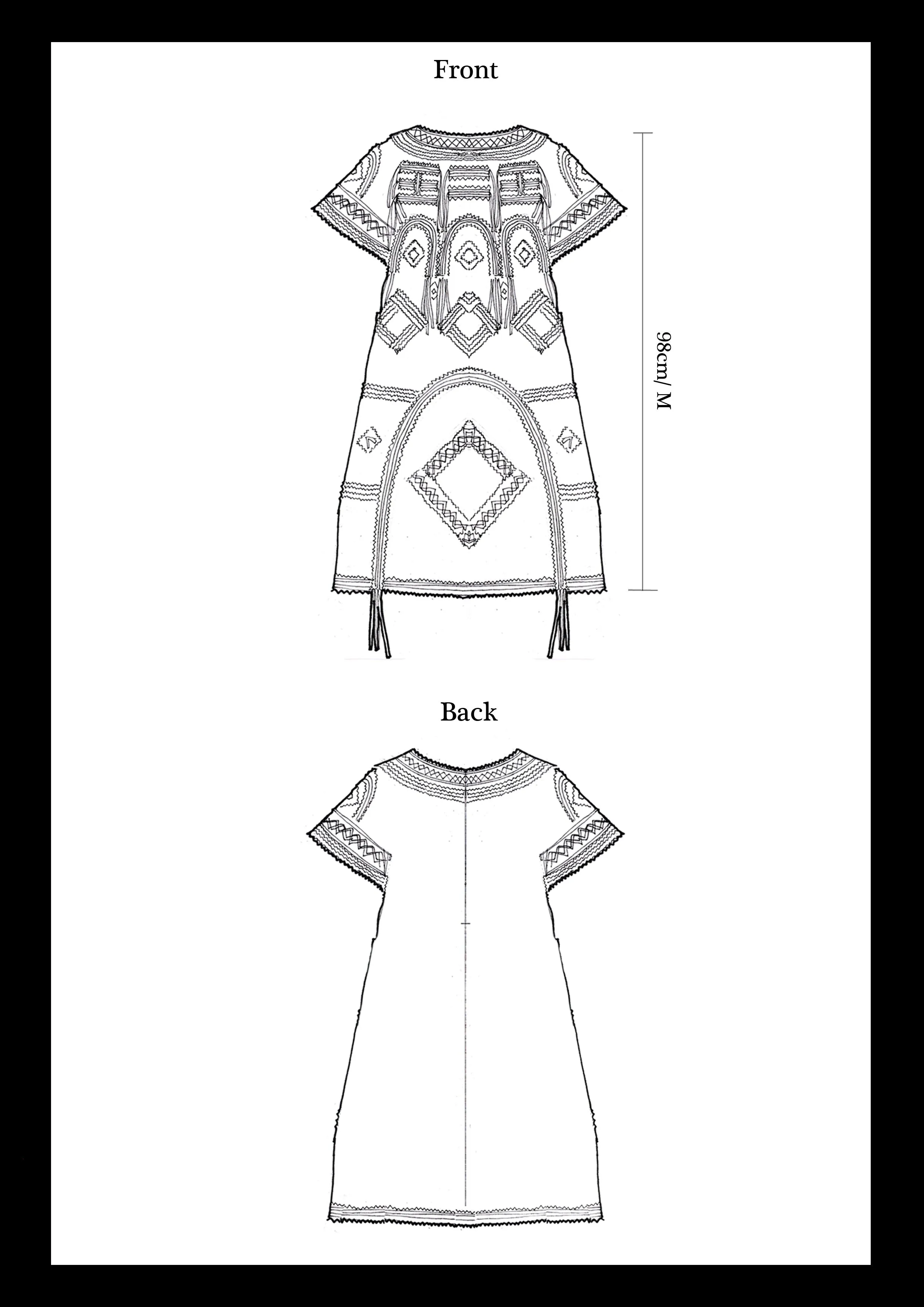 Black & White Bicromie Dress  Elegant Color Contrast