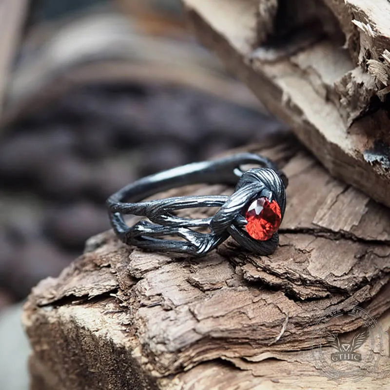 Branch Sterling Silver CZ Stone Ring