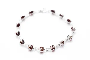 Cherry Red Ladybird Bracelet