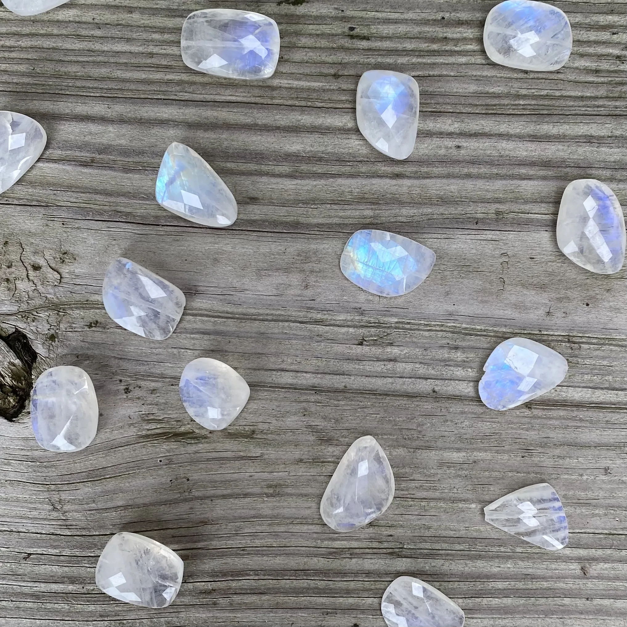 Chunky Single Stone Moonstone Necklace
