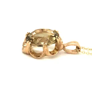 Citrine Pendant Necklace