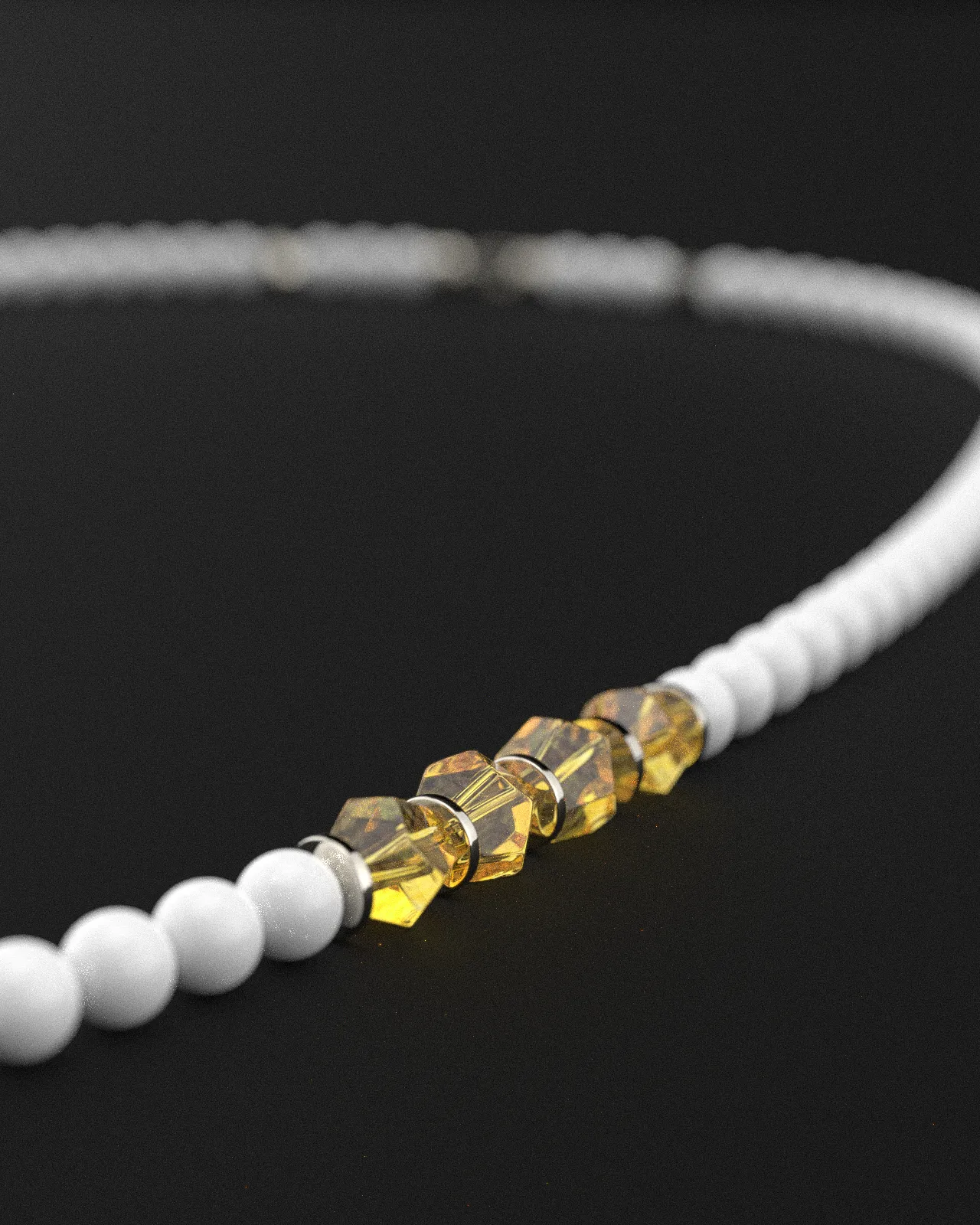 Citrine   Tridacna Necklace 6mm | AEON