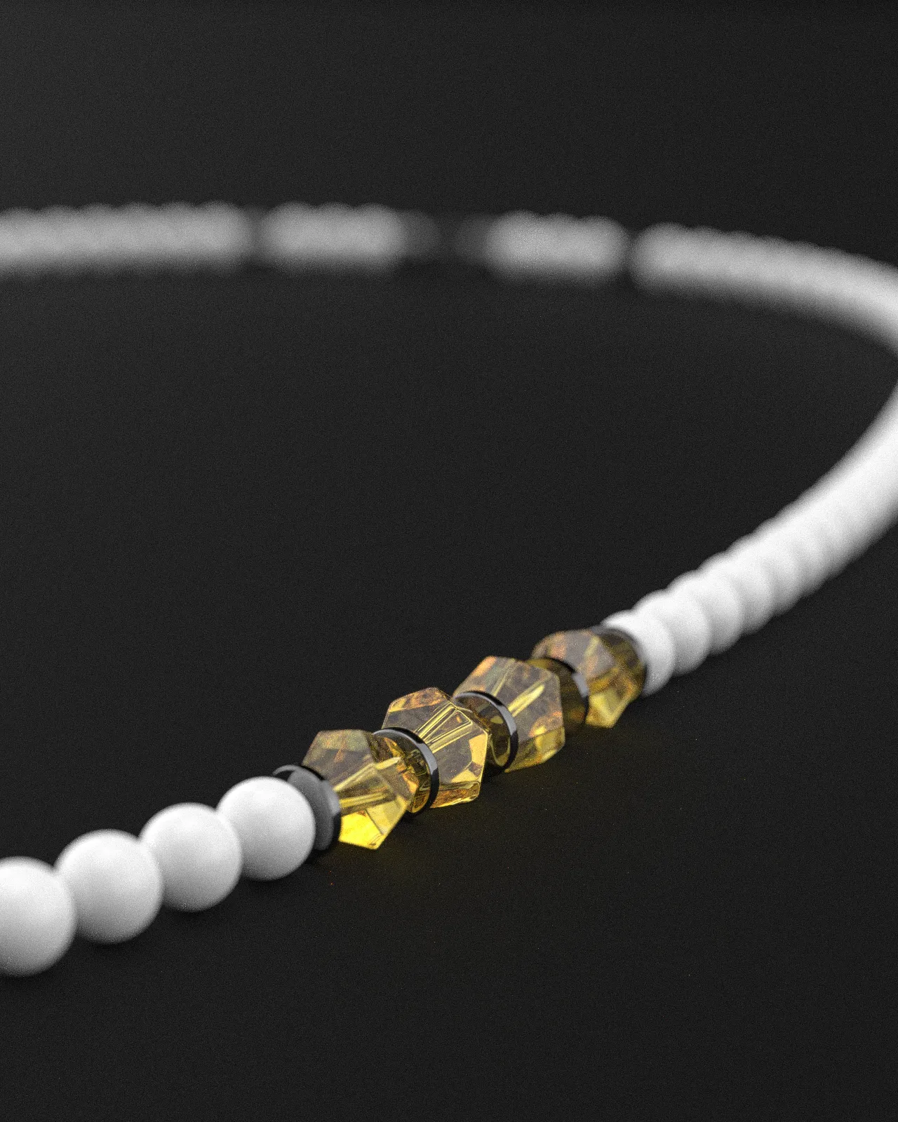 Citrine   Tridacna Necklace 6mm | AEON