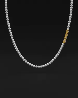 Citrine   Tridacna Necklace 6mm | AEON
