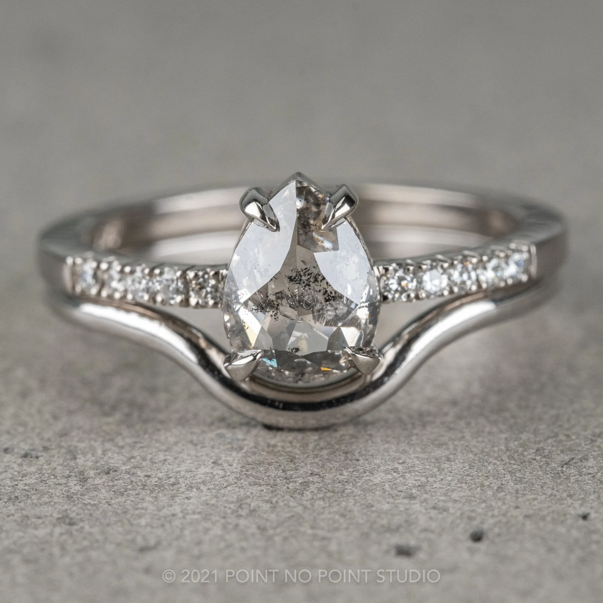Classic Contour Wedding Band, Platinum