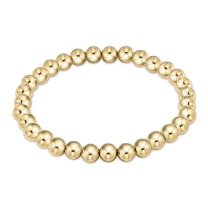 Classic Gold 6mm Beaded Bracelet