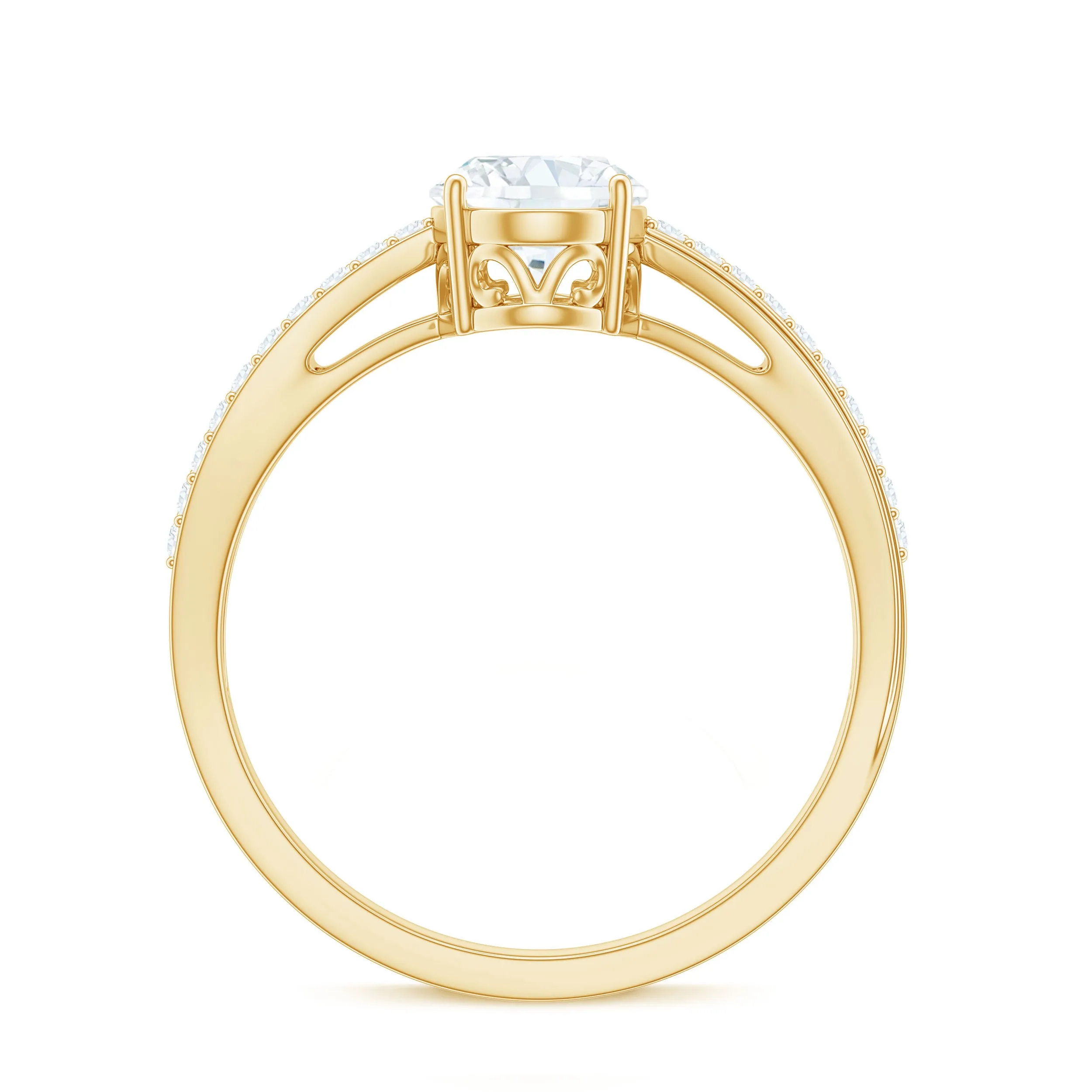Classic Oval Shape Lab Grown Diamond Solitaire Engagement Ring
