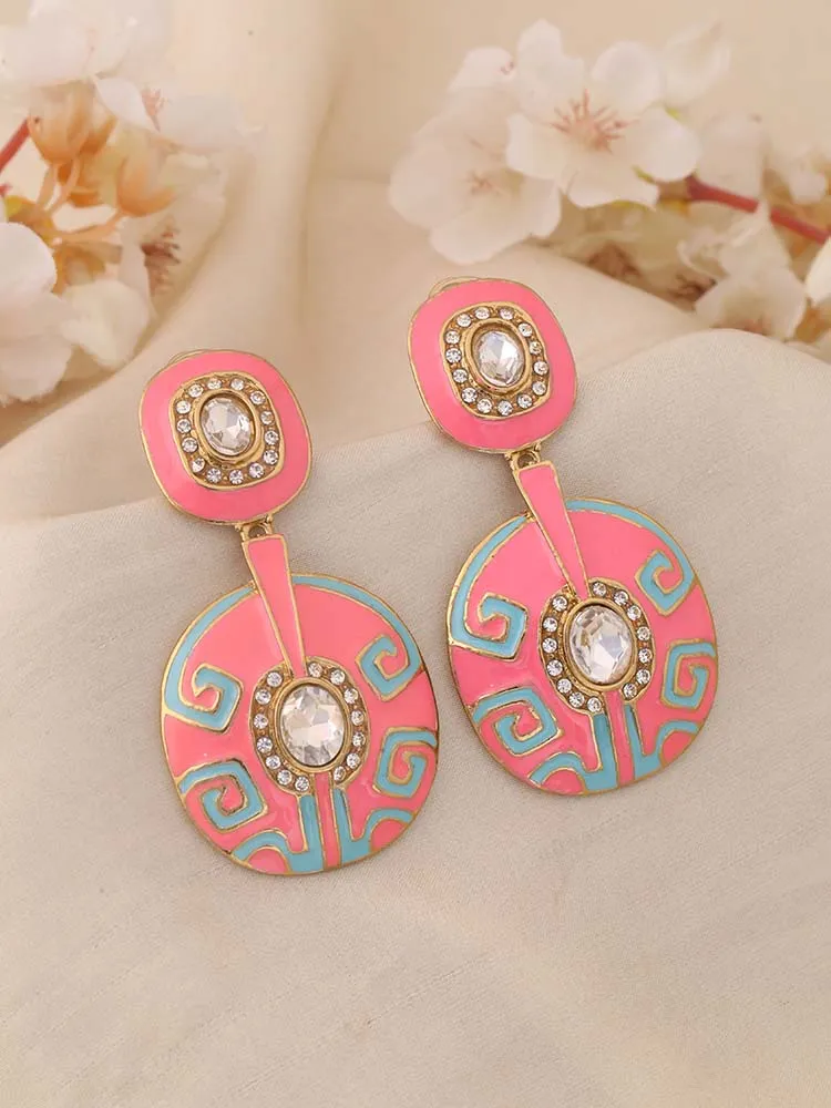 Coral Grace Ethnic Danglers