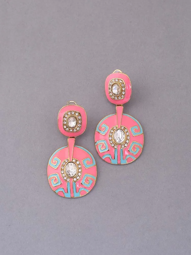 Coral Grace Ethnic Danglers