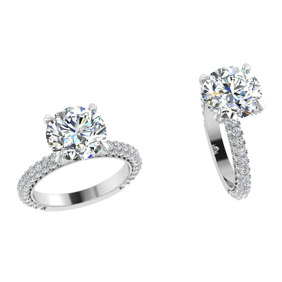 Diamond Basket 1 carat Engagement Ring