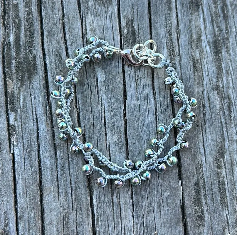 Dyed hematite bracelet