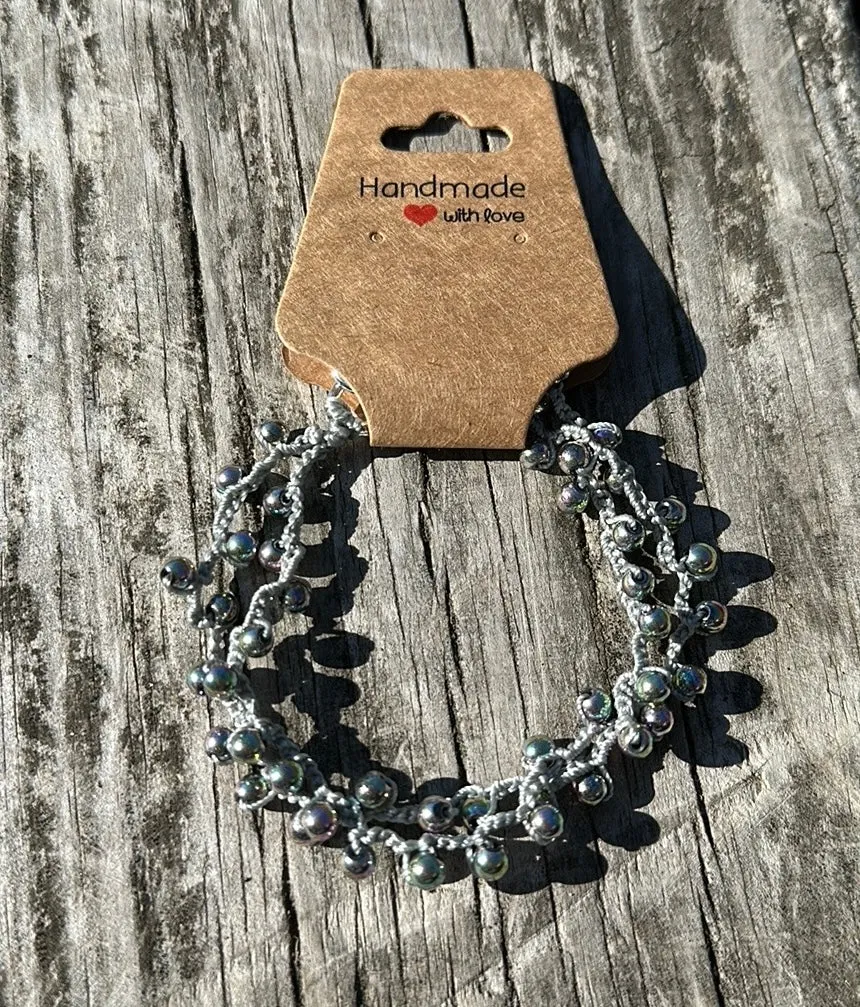 Dyed hematite bracelet