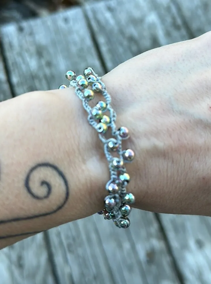 Dyed hematite bracelet