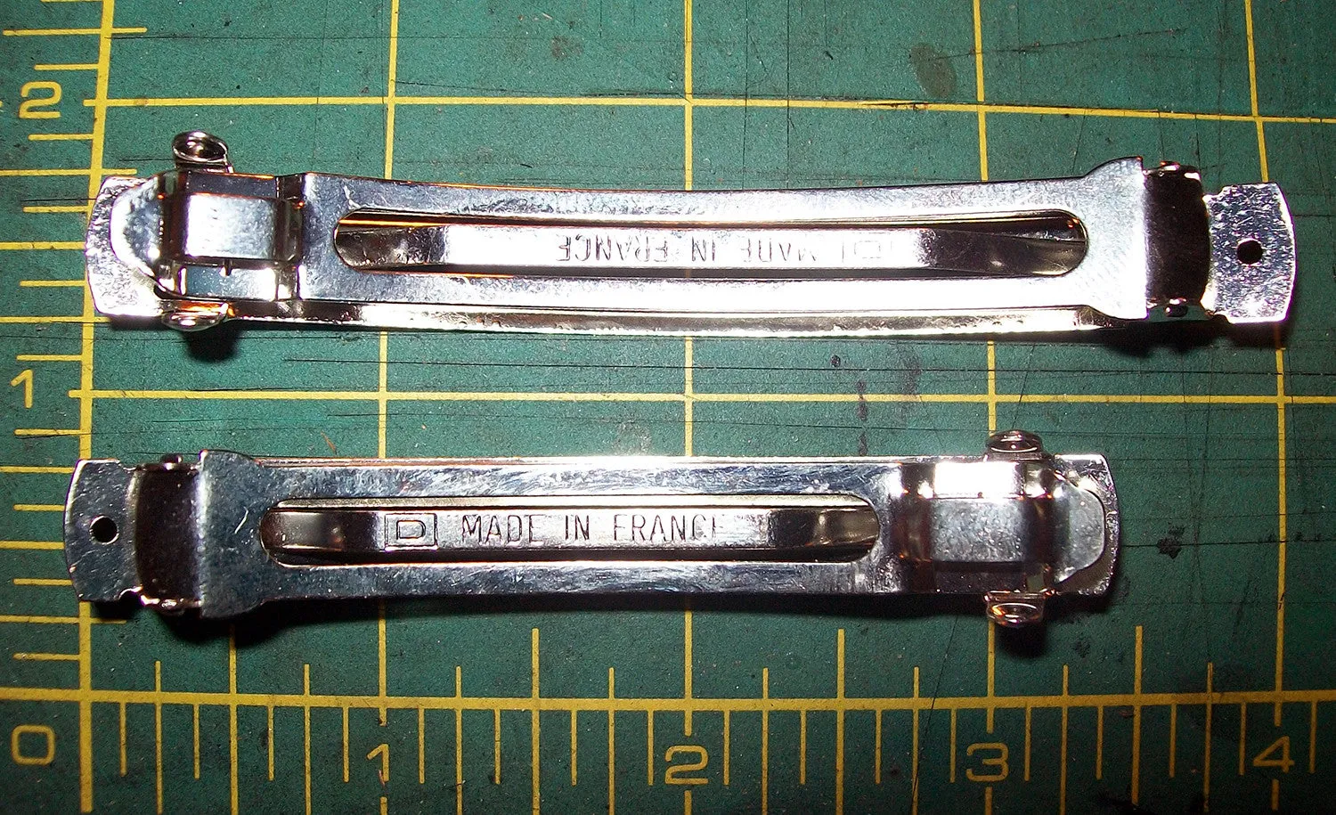 Footprints Leather French Barrette