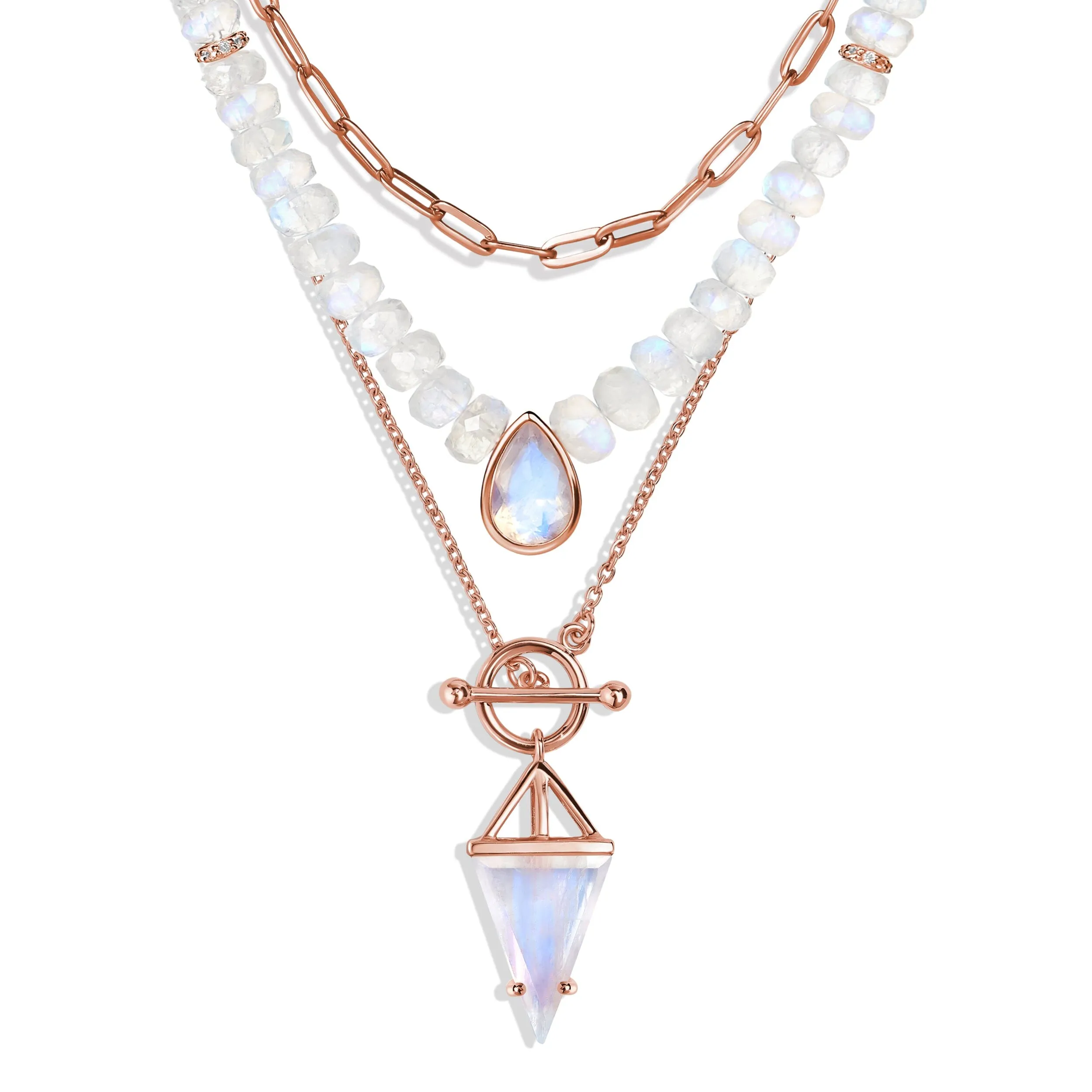 Free Spirit & Heroine T Lock Necklaces & Widelink Chain