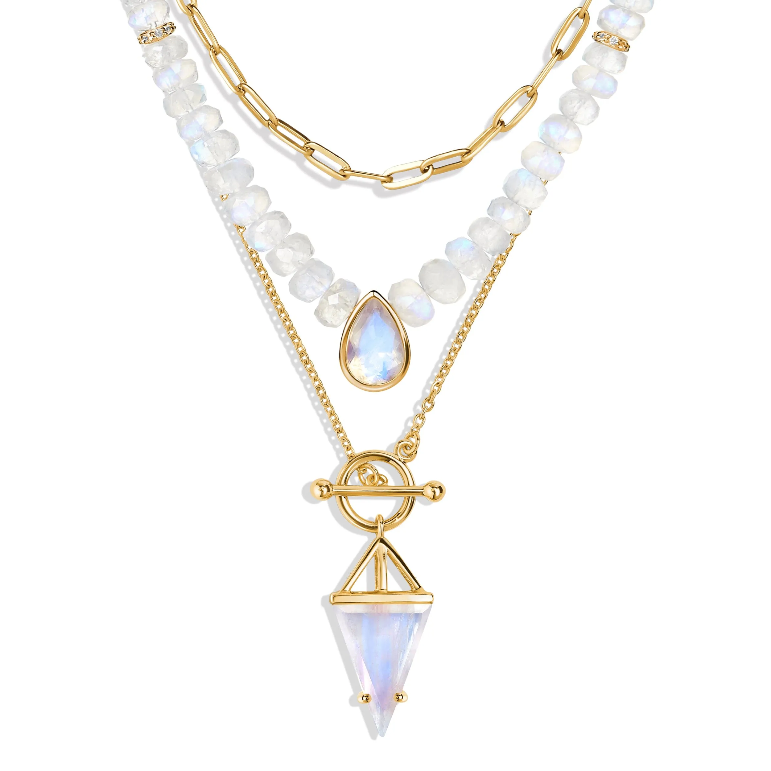 Free Spirit & Heroine T Lock Necklaces & Widelink Chain