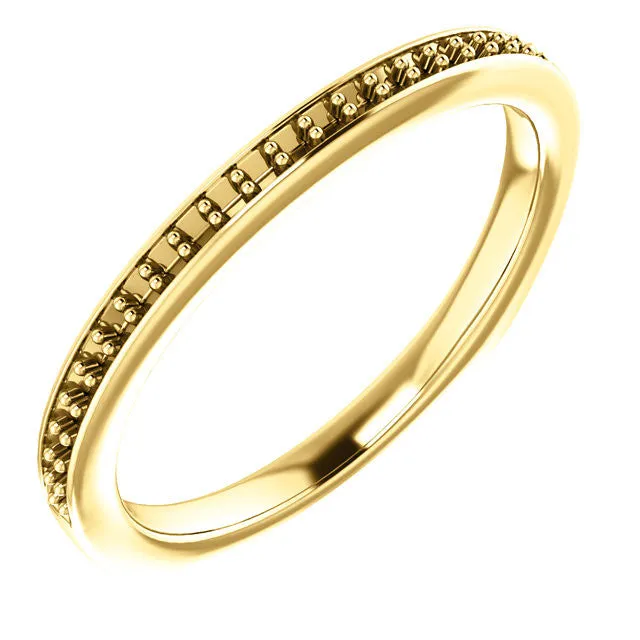 Gemstone Wedding Band 122169