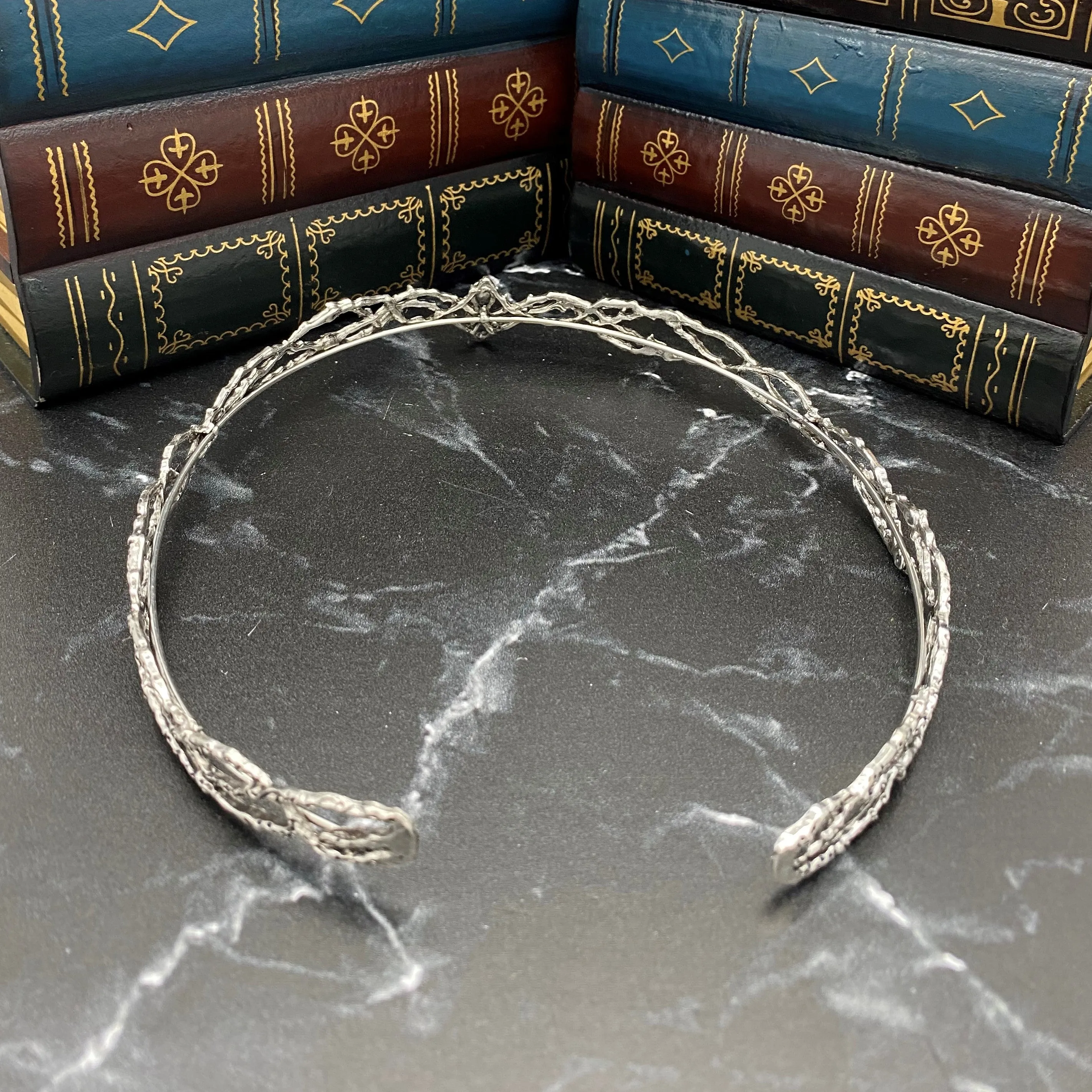 King's Crown in Silver & Green