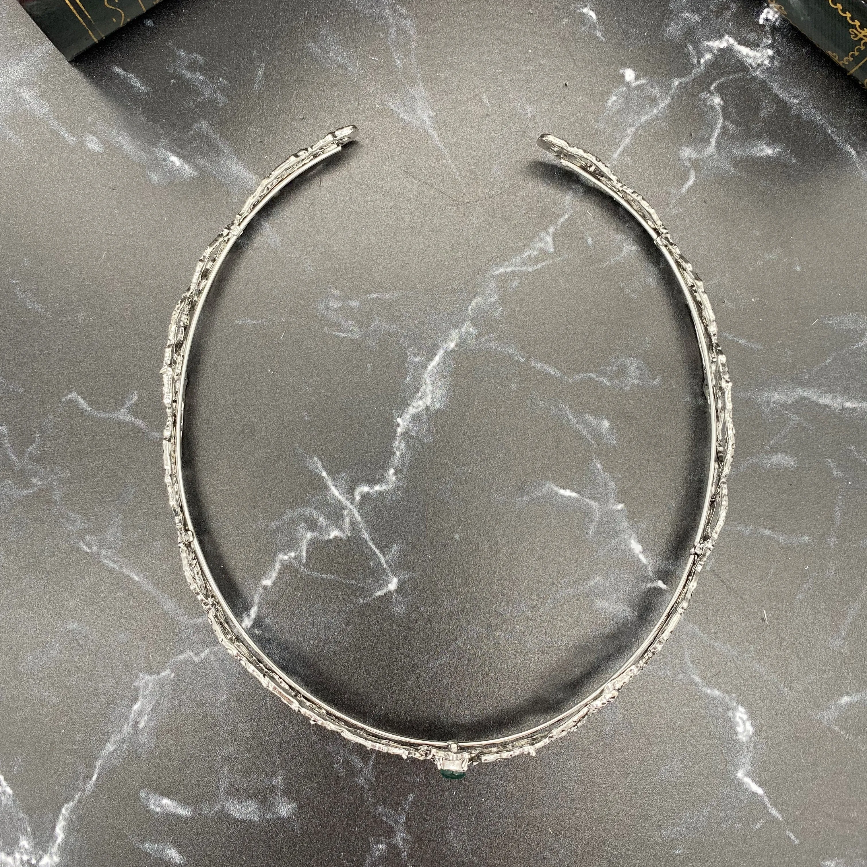 King's Crown in Silver & Green
