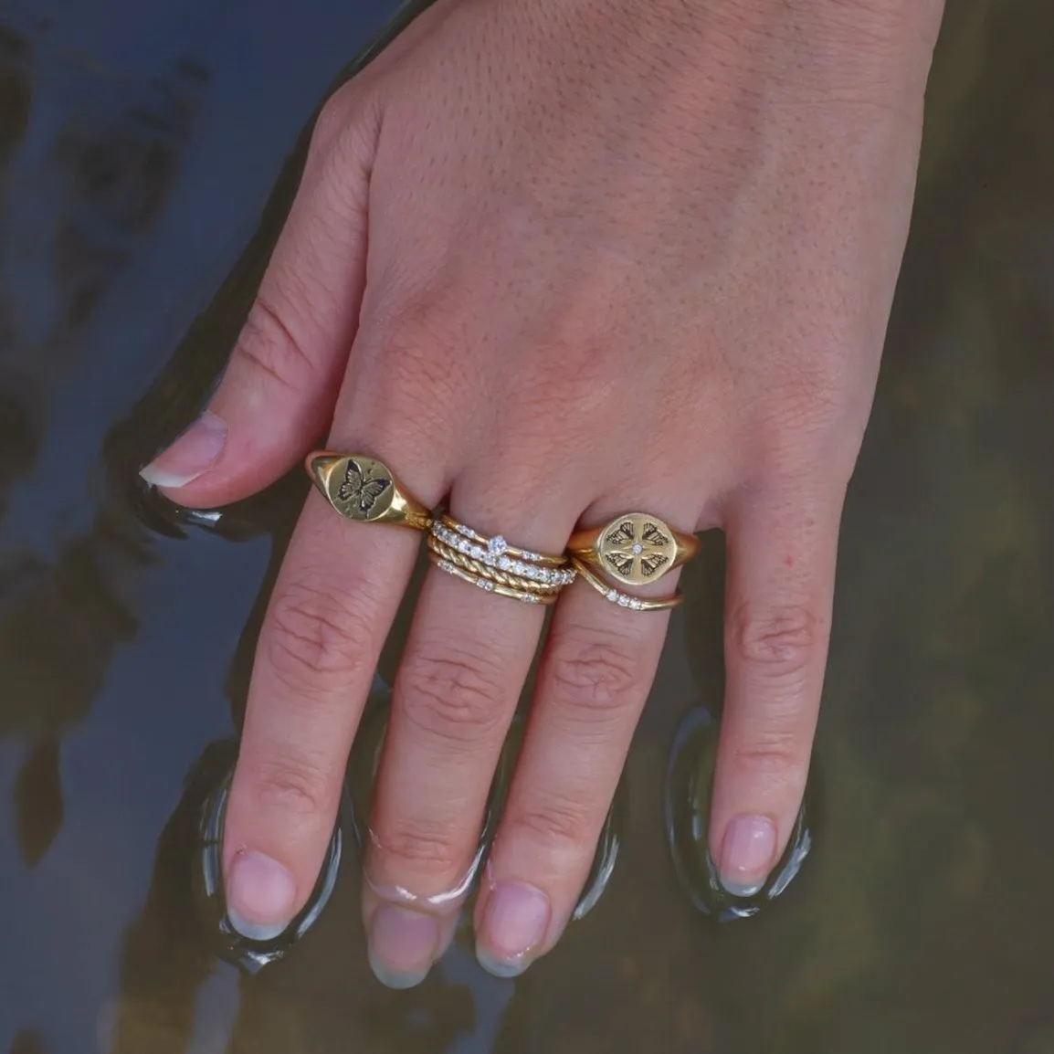 Lab Diamond Eternity ring 14k gold