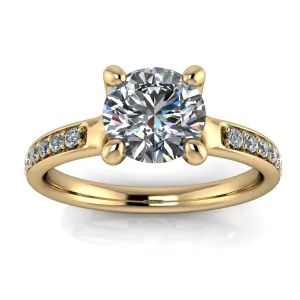 Lab Dioamond or Moissanite Engagement Ring - Adeline