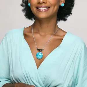 Larimar Amber Necklace Izzy