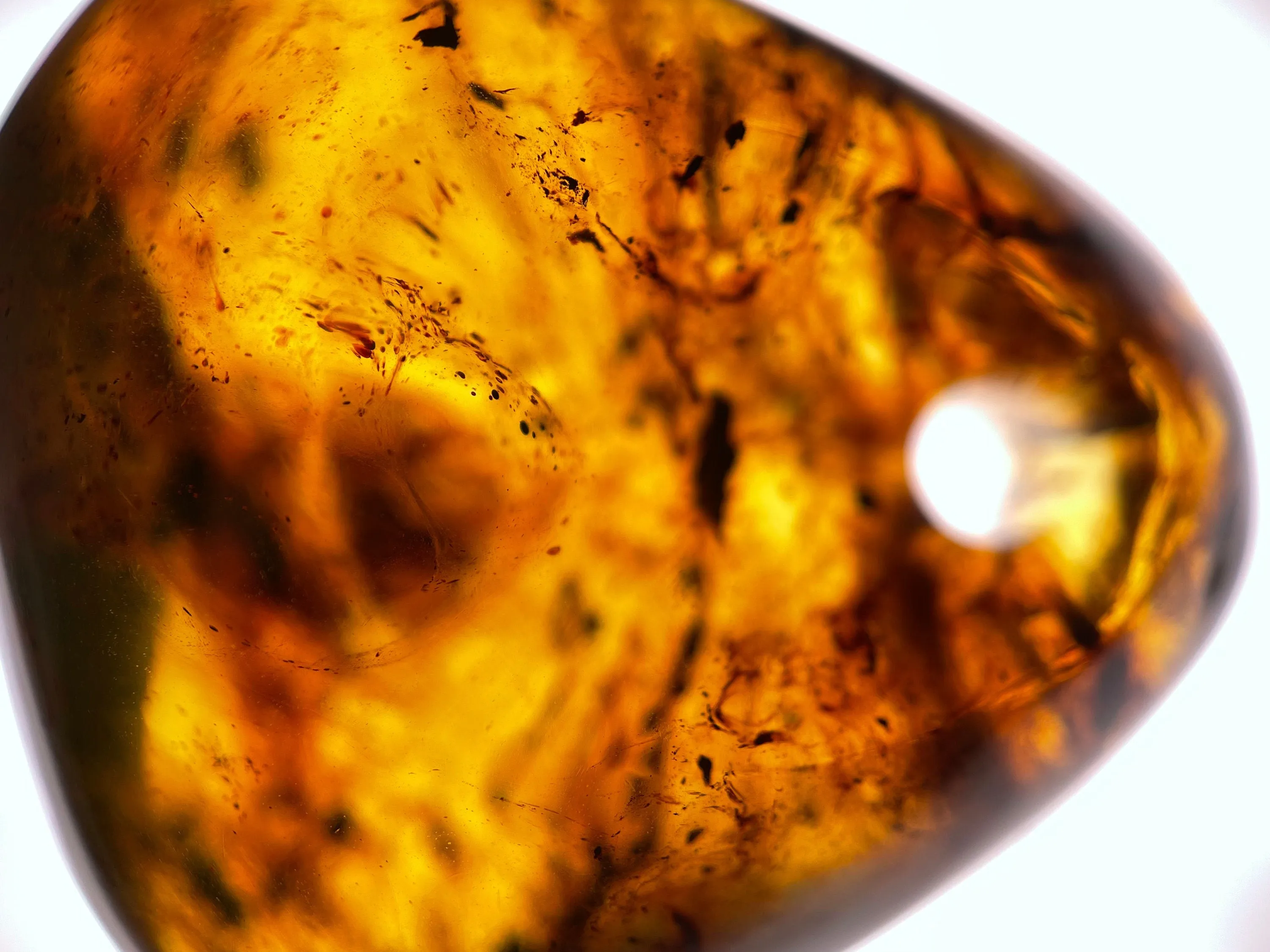 Mexican AMBER Crystal Pendant - Pendant Necklace, Handmade Jewelry, Healing Crystals and Stones, 48513