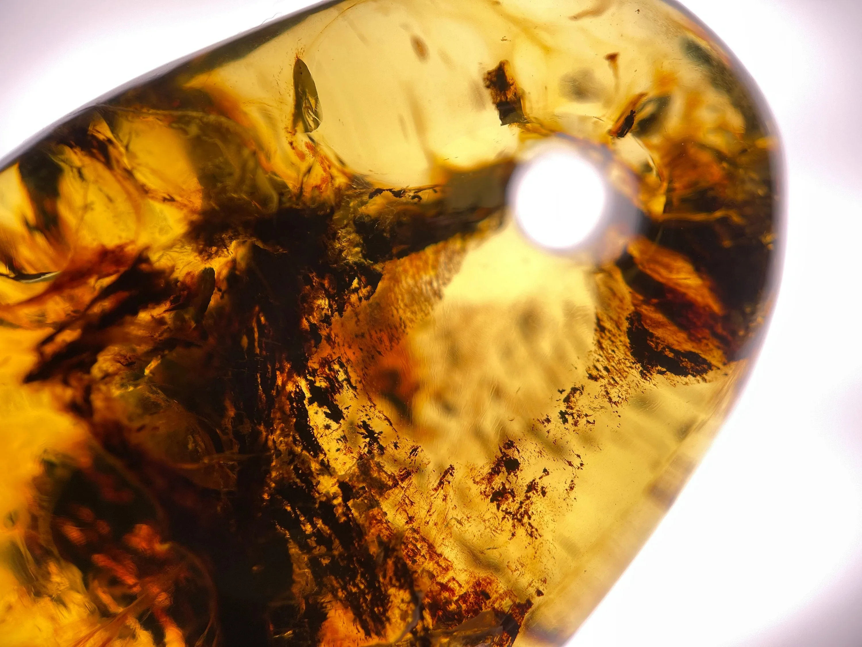 Mexican AMBER Crystal Pendant - Pendant Necklace, Handmade Jewelry, Healing Crystals and Stones, 48530