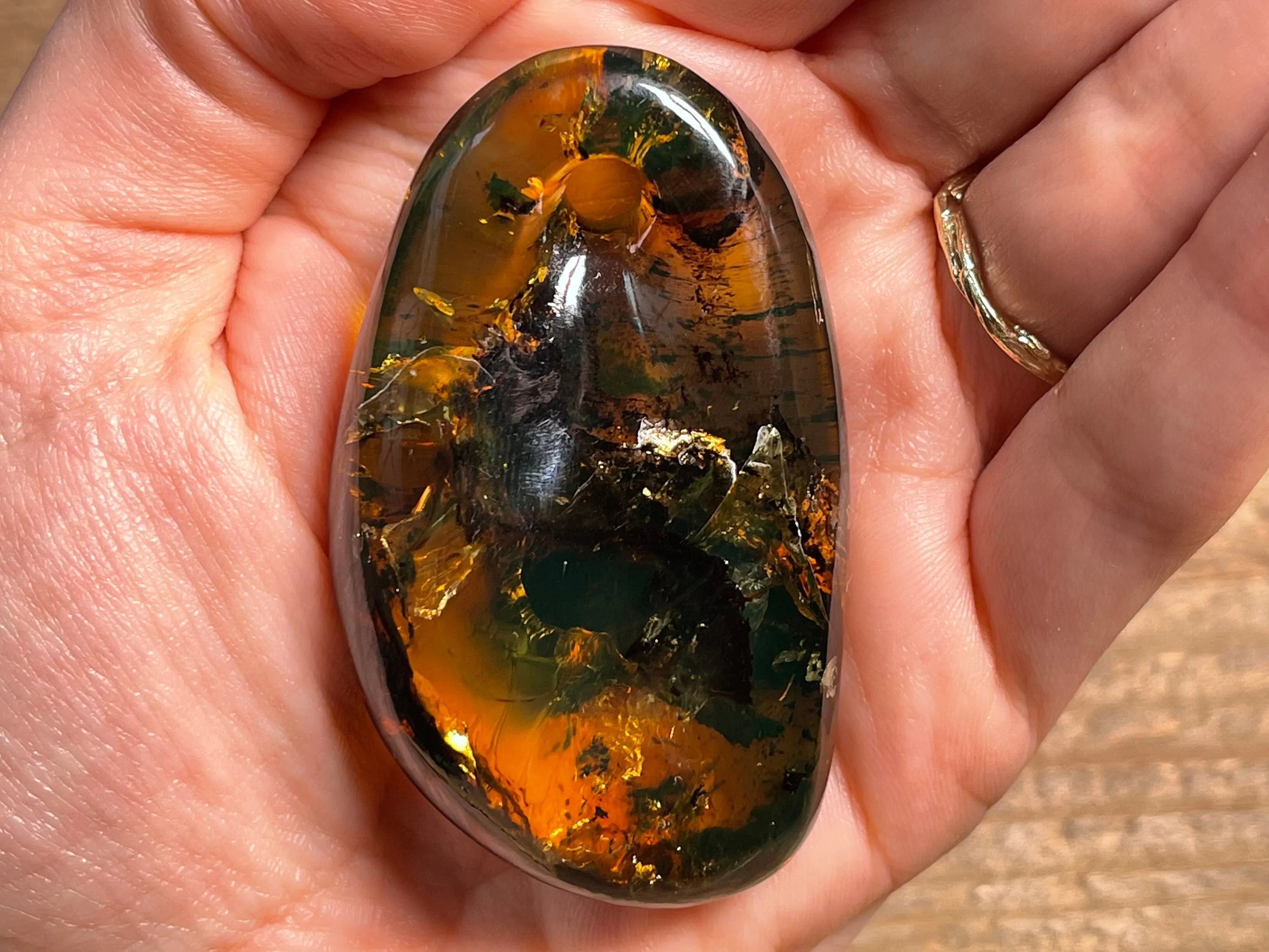 Mexican AMBER Crystal Pendant - Pendant Necklace, Handmade Jewelry, Healing Crystals and Stones, 48530