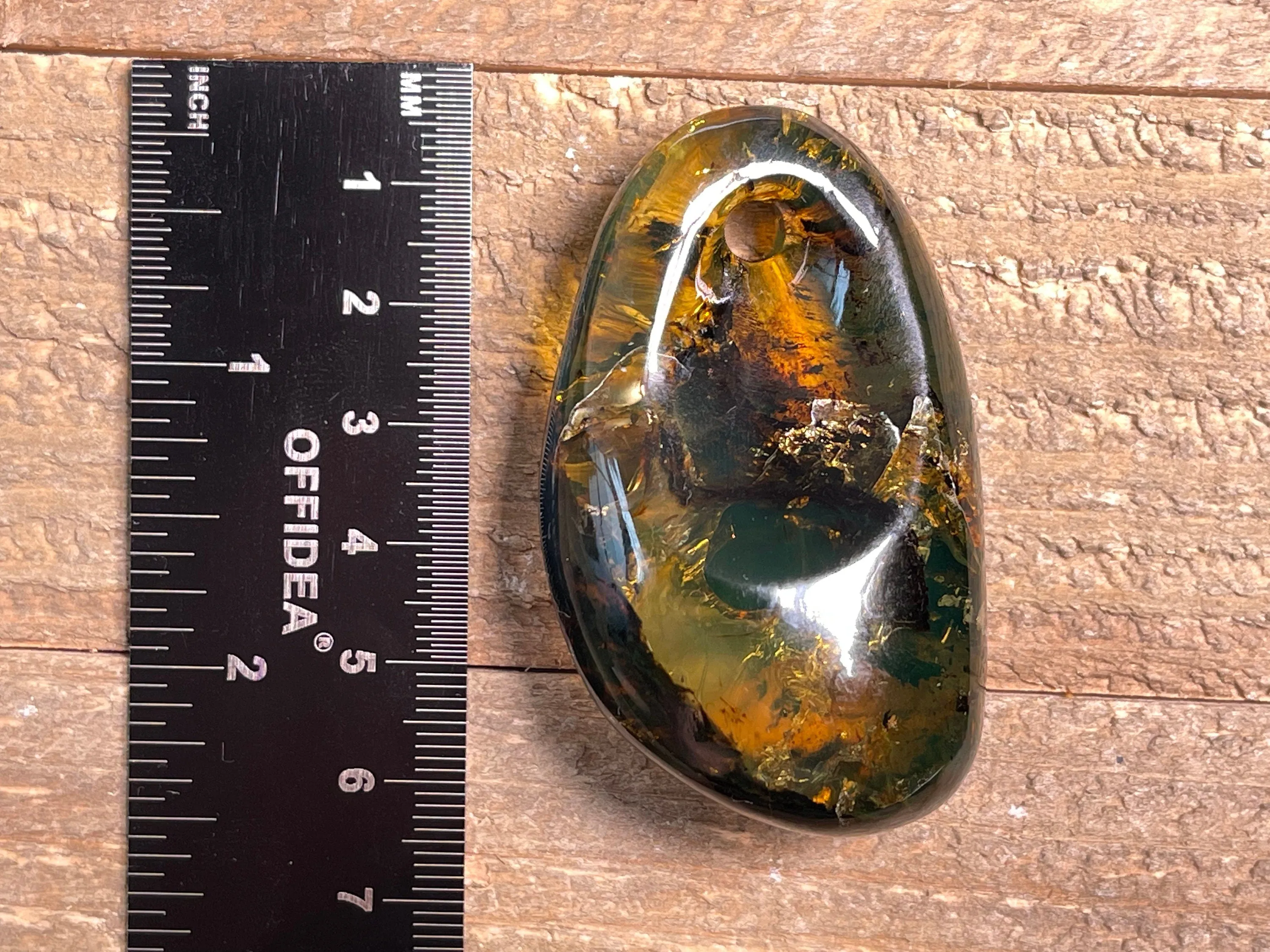 Mexican AMBER Crystal Pendant - Pendant Necklace, Handmade Jewelry, Healing Crystals and Stones, 48530